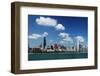 Chicago Daytime Skyline View from the Lake Michigan under Blue Sky. Panoramic View.-Yaro-Framed Photographic Print