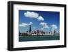 Chicago Daytime Skyline View from the Lake Michigan under Blue Sky. Panoramic View.-Yaro-Framed Photographic Print