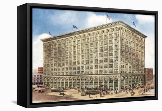 Chicago Department Store-null-Framed Stretched Canvas
