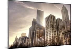 Chicago Downtown Afternoon-null-Mounted Art Print