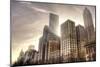 Chicago Downtown Afternoon-null-Mounted Art Print