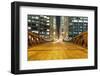 Chicago Downtown at Night-TEA-Framed Photographic Print