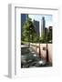 Chicago Downtown Park With Fountains-Patrick Warneka-Framed Photographic Print