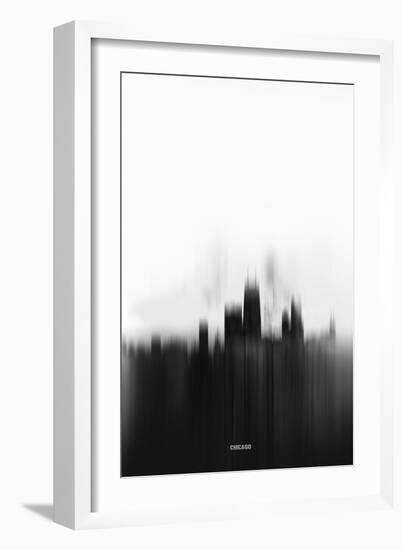 Chicago Downtown-NaxArt-Framed Art Print