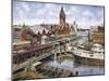Chicago: Elevated R.R., Ca. 1896-Stanton Manolakas-Mounted Giclee Print