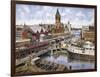 Chicago: Elevated R.R., Ca. 1896-Stanton Manolakas-Framed Giclee Print