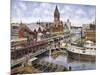 Chicago: Elevated R.R., Ca. 1896-Stanton Manolakas-Mounted Giclee Print