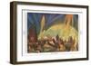 Chicago Exposition, the Fountain-null-Framed Art Print