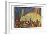 Chicago Exposition, the Fountain-null-Framed Art Print