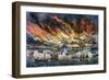 Chicago: Fire, 1871-Currier & Ives-Framed Giclee Print