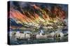 Chicago: Fire, 1871-Currier & Ives-Stretched Canvas