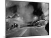 Chicago Firemen Combat Blazes During Race Riots Following Murder of Martin Luther King Jr-null-Mounted Photographic Print