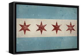 Chicago Flag-Ryan Fowler-Framed Stretched Canvas