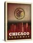 Chicago Flag-Red Atlas Designs-Stretched Canvas