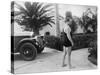 Chicago Gangster Al Capone Wearing a Bathing Suit at His Florida Home-null-Stretched Canvas