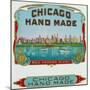 Chicago Hand Made Brand Cigar Box Label-Lantern Press-Mounted Art Print