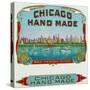 Chicago Hand Made Brand Cigar Box Label-Lantern Press-Stretched Canvas