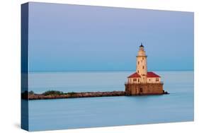 Chicago Harbor Light.-rudi1976-Stretched Canvas