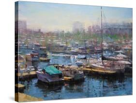 Chicago Harbor-Mark Lague-Stretched Canvas