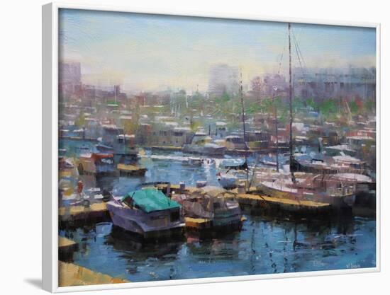 Chicago Harbor-Mark Lague-Framed Art Print