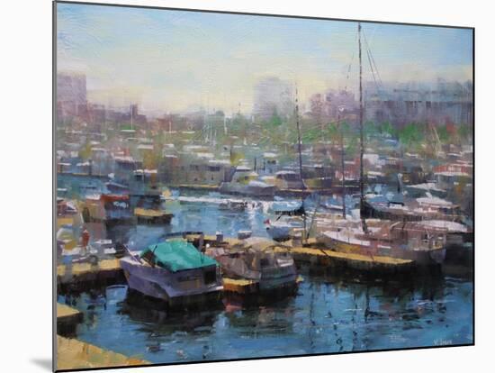 Chicago Harbor-Mark Lague-Mounted Art Print