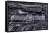 Chicago Icons BW-Steve Gadomski-Framed Stretched Canvas