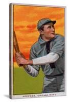 Chicago, IL, Chicago Cubs, Big Jeff Pfeffer, Baseball Card-Lantern Press-Stretched Canvas