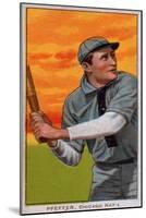 Chicago, IL, Chicago Cubs, Big Jeff Pfeffer, Baseball Card-Lantern Press-Mounted Art Print