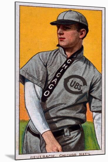 Chicago, IL, Chicago Cubs, Ed Reulbach, Baseball Card-Lantern Press-Mounted Art Print