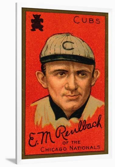 Chicago, IL, Chicago Cubs, Edward M. Reulbach, Baseball Card-Lantern Press-Framed Art Print