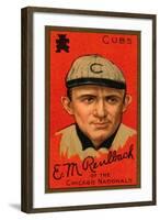 Chicago, IL, Chicago Cubs, Edward M. Reulbach, Baseball Card-Lantern Press-Framed Art Print