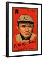 Chicago, IL, Chicago Cubs, Edward M. Reulbach, Baseball Card-Lantern Press-Framed Art Print