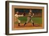 Chicago, IL, Chicago Cubs, Frank Chance, Baseball Card-Lantern Press-Framed Art Print