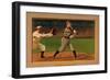 Chicago, IL, Chicago Cubs, Frank Chance, Baseball Card-Lantern Press-Framed Art Print