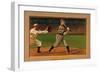 Chicago, IL, Chicago Cubs, Frank Chance, Baseball Card-Lantern Press-Framed Art Print