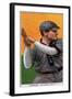 Chicago, IL, Chicago Cubs, Frank Chance, Baseball Card-Lantern Press-Framed Art Print