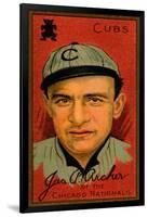 Chicago, IL, Chicago Cubs, James P. Archer, Baseball Card-Lantern Press-Framed Art Print