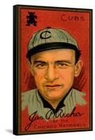 Chicago, IL, Chicago Cubs, James P. Archer, Baseball Card-Lantern Press-Framed Stretched Canvas