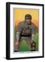 Chicago, IL, Chicago Cubs, Joe Tinker, Baseball Card-Lantern Press-Framed Art Print