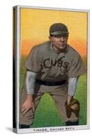 Chicago, IL, Chicago Cubs, Joe Tinker, Baseball Card-Lantern Press-Stretched Canvas