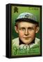 Chicago, IL, Chicago Cubs, John J. Evers, Baseball Card-Lantern Press-Framed Stretched Canvas