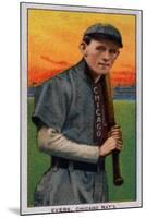 Chicago, IL, Chicago Cubs, Johnny Evers, Baseball Card-Lantern Press-Mounted Art Print