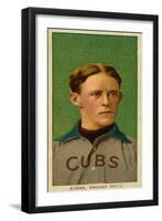 Chicago, IL, Chicago Cubs, Johnny Evers, Baseball Card-Lantern Press-Framed Art Print