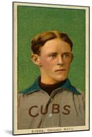 Chicago, IL, Chicago Cubs, Johnny Evers, Baseball Card-Lantern Press-Mounted Art Print