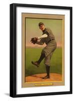 Chicago, IL, Chicago Cubs, Orval Overall, Baseball Card-Lantern Press-Framed Art Print