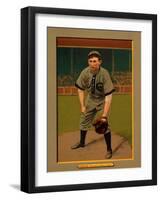 Chicago, IL, Chicago Cubs, Pat Moran, Baseball Card-Lantern Press-Framed Art Print