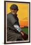 Chicago, IL, Chicago Cubs, Rube Kroh, Baseball Card-Lantern Press-Framed Art Print