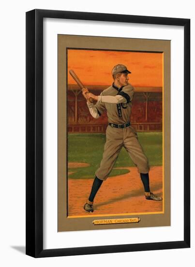 Chicago, IL, Chicago Cubs, Solly Hofman, Baseball Card-Lantern Press-Framed Art Print