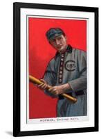 Chicago, IL, Chicago Cubs, Solly Hofman, Baseball Card-Lantern Press-Framed Art Print