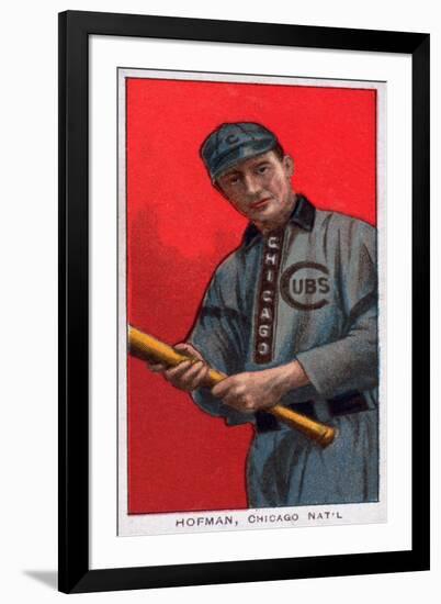Chicago, IL, Chicago Cubs, Solly Hofman, Baseball Card-Lantern Press-Framed Art Print